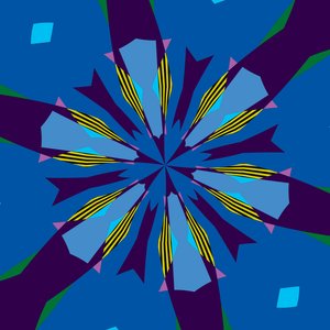 花 #20,2019,(混合媒体) 作者 亚历克斯·卡明克