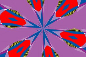 花 #4,2019,(混合媒体) 作者 亚历克斯·卡明克