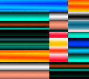 layers of the planet,2017,(gradient) 作者 亚历克斯·卡明克