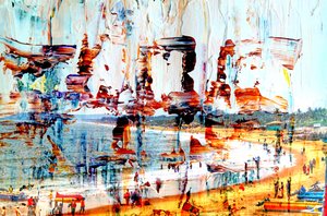 on the bay,2019,(mixed media) 作者 亚历克斯·卡明克