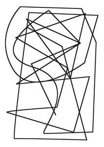 一条线(脉冲),2019,(绘图) 作者 亚历克斯·卡明克