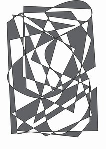谜题,2017,(混合媒体) 作者 亚历克斯·卡明克