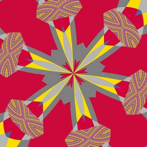 Symmetry #23,2019,(混合媒体) 作者 亚历克斯·卡明克