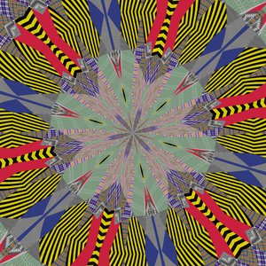 Symmetry #24,2019,(混合媒体) 作者 亚历克斯·卡明克