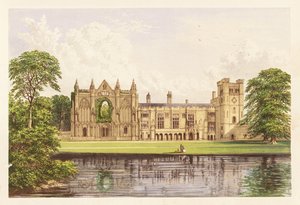 纽斯特德修道院，英国诺丁汉郡。 1880年（雕刻） 作者 亚历山大·弗朗西斯（后）莱登