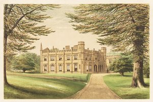 英格兰约克郡特里伯格公园。1880年（雕刻） 作者 亚历山大·弗朗西斯（后）莱登