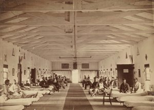 军械库广场医院，K病房的内部，约1863年。 作者 亚历山大·加德纳。