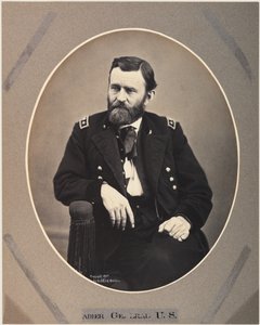 Ulysses S. Grant的白金米版画，1865年，印刷1901年（棕褐色照片） 作者 亚历山大·加德纳