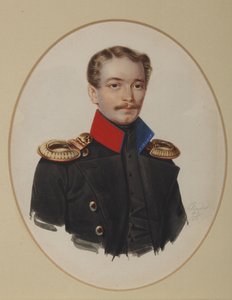 柏拉图·伊万诺维奇·潘欣的肖像1817-1863，1841年