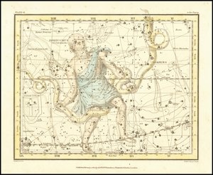 1822 - 亚历山大-贾米森（Alexander Jamieson）--蛇夫座（和索比斯基）。 作者 亚历山大·杰米森