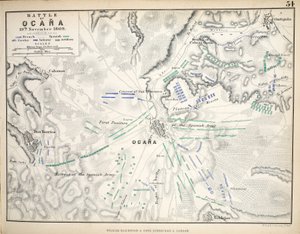 奥卡纳战役地图，由威廉·布莱克伍德和儿子出版，爱丁堡和伦敦，1848年（手工彩色雕刻） 作者 亚历山大·基思·约翰斯顿
