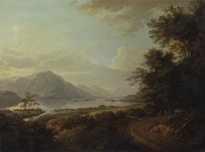 阿盖尔郡的奥维湖，约1785年。 作者 亚历山大·纳斯米斯