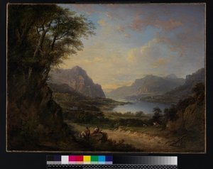 艾尔郡的杜恩湖，1840年之前 作者 亚历山大·纳斯米斯