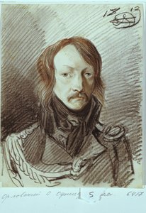 阿列克谢·帕夫洛维奇·兰斯科伊的肖像1789-1855年，1813年