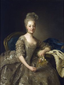 Hedwige-Elisabeth-Charlotte de Schleswig-Holstein-Gotorp - Hedwig Elisabeth Charlotte of Holstein Gottorp (1759-1818) - Peinture de Alexander (Alexandre) Roslin (1718-1793) 的肖像 作者 亚历山大·罗斯林
