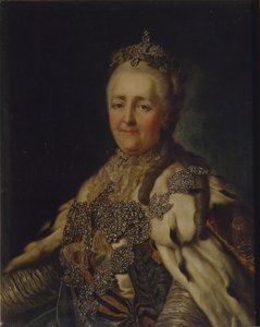 凯瑟琳二世女皇肖像1729-1796 作者 亚历山大·罗斯林