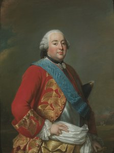路易-菲利普一世（1725-1785），奥尔良公爵的肖像，由罗斯林，亚历山大（Alexandre）（1718-1793）绘制。布面油画，约1770年。尺寸：116x88厘米。斯德哥尔摩国家博物馆 作者 Alexander Roslin