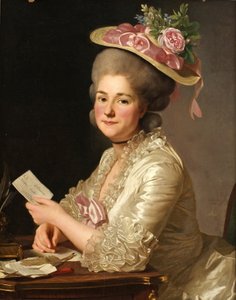 玛丽·埃米莉·库维里耶尔的画像，妮·布歇，1779年 作者 亚历山大·罗斯林