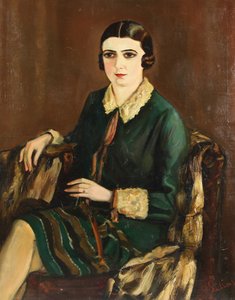 莉莉娅-布里克1891-1978年的肖像，1921年 作者 亚历山大·西林斯