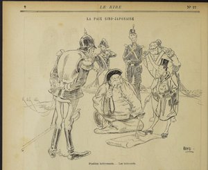 中日和平，有趣的位置。有兴趣的。来自：笑声，1895年5月11日，1895年。 作者 亚历山大·斯图尔特·博伊德
