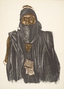 Mahoma，Songhai race（Ansongo），来自非洲的卡通和绘画，在雪铁龙中心Afrique远征期间执行，第二次是Haardt Audouin-Dubreuil任务，酒吧。巴黎，1927年