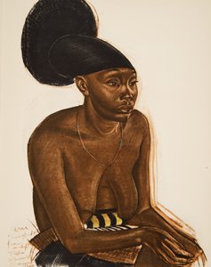 Uru，来自非洲卡通和绘画的Mangbeou（Niangara）haut Ouelle，在雪铁龙中心Afrique远征期间执行，第二次是Haardt Audouin-Dubreuil任务，酒吧。巴黎，1927年（颜色 作者 亚历山大·雅科夫列夫