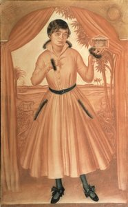 艺术家妻子的画像c。 1917年