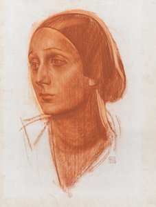 芭蕾舞女演员安娜·帕夫洛娃（Anna Pavlova）的肖像1881-1931，c。 1924年