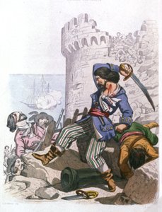 格拉蒙，法国海盗，c。 1850（雕刻） 作者 亚历山大（仿）德贝尔
