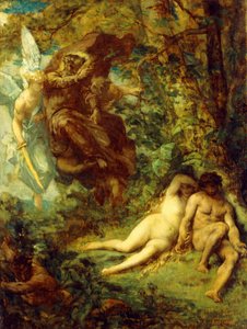 学习失乐园， 作者 亚历山大·卡巴内尔（Alexandre Cabanel）