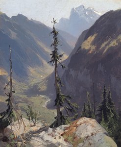卢埃特琴塔与维特号角》，作者：卡拉米、亚历山大（1810-1864 年）。布面油画，约创作于 1850 年。尺寸：31,2x26,1 厘米。温特图尔奥斯卡-莱因哈特博物馆 作者 亚历山大卡拉梅