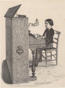 石印版画，1850年。 作者 亚历山大·德西雷·科莱特