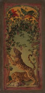 巴克斯吃葡萄的黑豹，约1719-20。 作者 亚历山大·弗朗索瓦·德斯波特