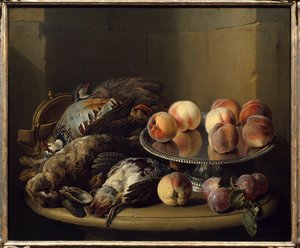 静物，游戏和插销 弗朗索瓦-德波特（1661-1743）的画作 18世纪巴黎，装饰艺术 作者 亚历山大·弗朗索瓦·德斯波特