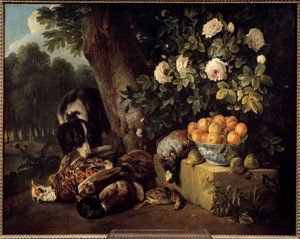 静物画与游戏 弗朗索瓦-德波特（1661-1743）18世纪巴黎，装饰艺术