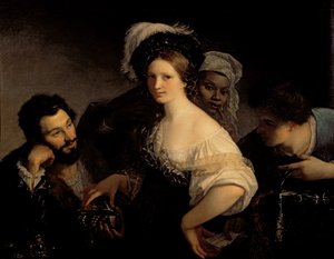 年轻的名妓，1821年 作者 亚历山大·弗朗索瓦·泽维尔·西加隆