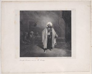 站立的土耳其人，1831年。 作者 亚历山大·加布里埃尔·戴尚