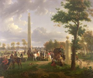 1804年，1808年，拿破仑一世（1769-1821）与教皇庇护七世（1742-1823）在枫丹白露森林会面