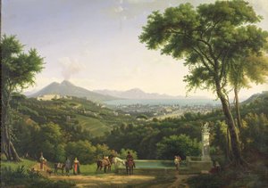 从卡波迪蒙特，1813年那不勒斯的视图