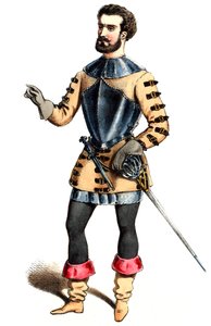 Auber - Haydée - Hermann Léon，Malipieri 的扮演者 - 石版画，Alexandre Lacauchie，1847 年 作者 亚历山大·拉考奇