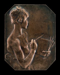 画作《La peinture》[正面]，1897年。