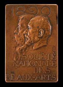国家美术协会：Jean-Louis Ernest Meissonier和Pierre Puvis...，[正面]，1890。