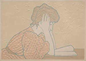 年轻女性阅读