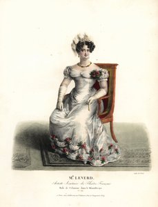 舞蹈家和演员Emilie Leverd小姐在莫里哀的《厌世者》中扮演Celimene，法国剧院。 作者 亚历山大·玛丽·科林
