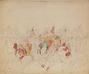 旁遮普的大君谢尔-辛格和他的法庭，1846年 作者 阿列克谢·德米特里耶维奇·萨尔蒂科夫