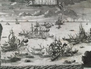 1720、1721年7月27日的格伦甘战役。  