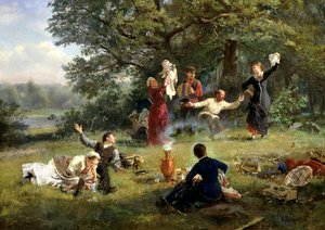 1884年星期日。 作者 阿列克谢·伊万诺维奇·科祖金