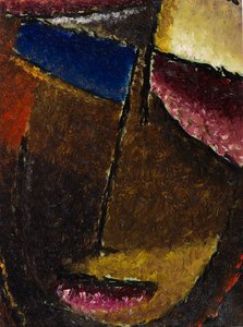 小型抽象头像，1934年。