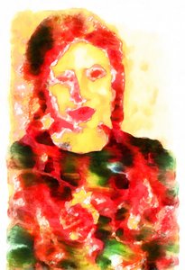 侄女肖像，2020 年（混合媒介）