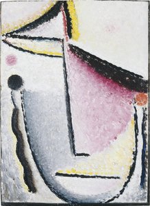 抽象头：沉思，1929-1930 作者 阿列克谢·冯·贾伦斯基